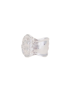 Martine Ali Spoon Ring in Silver - Metallic Silver. Size 9 (also in ).