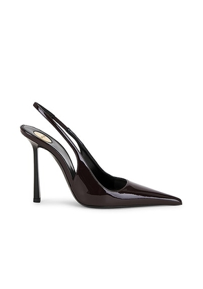 Saint Laurent Casanova Pump in Marron Glace - Wine. Size 36 (also in 38).