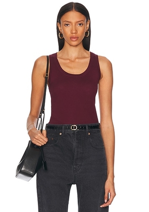 Saint Laurent Tank Top in Bordeaux - Wine. Size L (also in ).