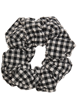 Hunza G Crinkle Scrunchie - Black - One Size