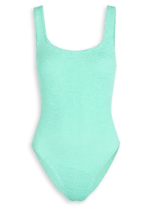 Hunza G Seersucker Swimsuit - Mint - One Size