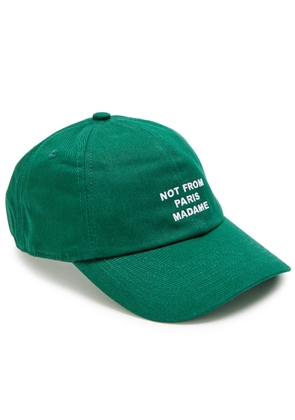 DRÔLE DE Monsieur Nfpm Embroidered Cotton cap - Dark Green - One Size