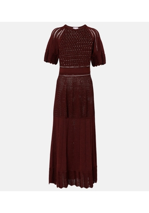 Eres Imaginaire cotton-blend maxi dress