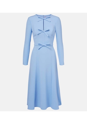 Carolina Herrera Bow-detail crepe midi dress