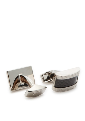 Tateossian Textured Palladium-plated Cufflinks - Silver - One Size