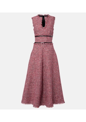 Safiyaa Dorothy tweed midi dress