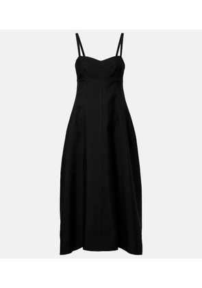 Jil Sander Gabardine midi dress