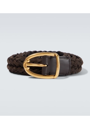 Tom Ford Braided suede belt