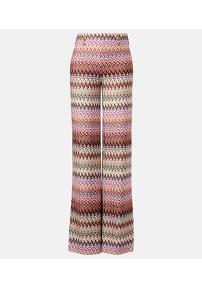 Missoni Zigzag lame wide-leg pants