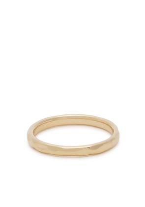 Astrid & Miyu Textured 18kt Gold-plated Ring - N (UK N / US 6.75)