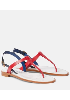Manolo Blahnik Hata leather thong sandals