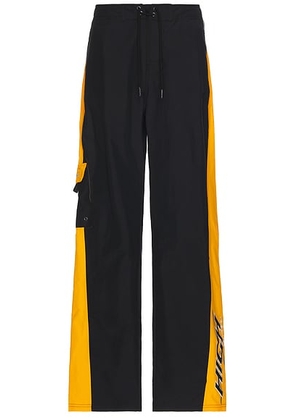 Martine Rose Board Short Trouser in Black & Orange - Black. Size M (also in ).