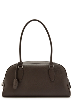 The Row India Grained Leather Shoulder bag - Dark Brown - One Size