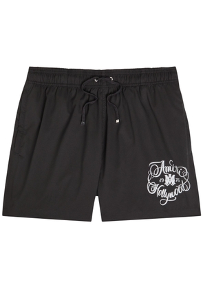 Amiri Hollywood Printed Swim Shorts - Black - S