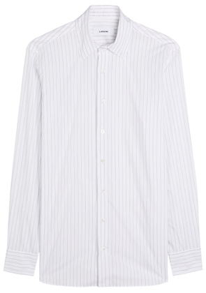 Lardini Striped Cotton Shirt - White - 41 (C16 / L)