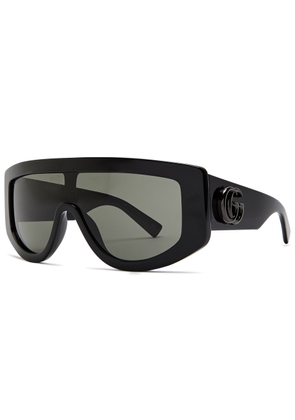 Gucci Mask Aviator-style Sunglasses - Black - One Size