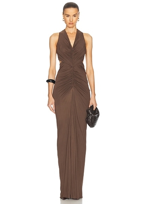 RICK OWENS LILIES Poppy Gown in Taupe - Brown. Size 38 (also in ).