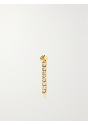 MARIA TASH - Eternity Bar 11mm 18-karat Gold Diamond Single Earring - One size
