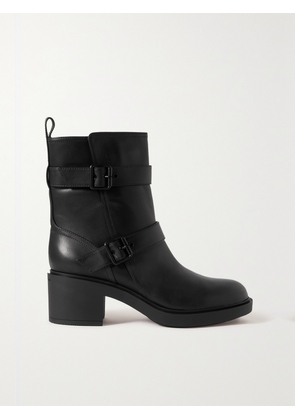 Gianvito Rossi - Ryder 45 Buckled Leather Ankle Boots - Black - IT35,IT35.5,IT36,IT36.5,IT37,IT37.5,IT38,IT38.5,IT39,IT39.5,IT40,IT40.5,IT41,IT41.5,IT42