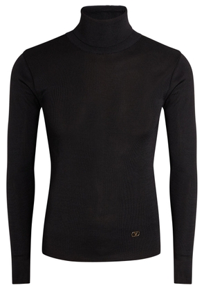 Valentino Garavani Vlogo Roll-neck Jumper - Black - L