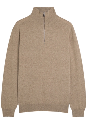 Begg X CO Heriot Quarter-zip Cashmere Jumper - Brown - XL