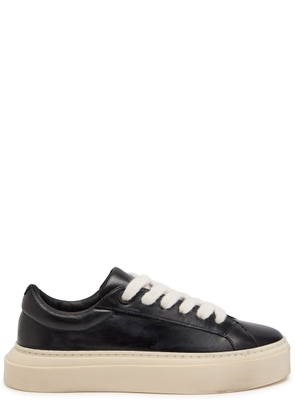 Cole Buxton Wilson Leather Platform Sneakers - Black - 7 (IT41/ UK7)