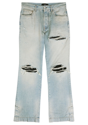 Amiri MX1 Ripped Straight-leg Jeans - Indigo - 36 (W36 / XL)