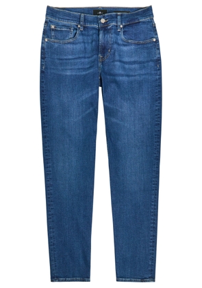 7 For All Mankind Slimmy Tapered Luxe Performance Jeans - Mid Blu - 30 (W30 / S)