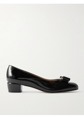 Ferragamo - Vara Bow-embellished Leather Pumps - Black - US5,US6,US6.5,US7,US7.5,US8,US8.5,US9,US9.5,US10,US10.5,US11,US11.5,US12