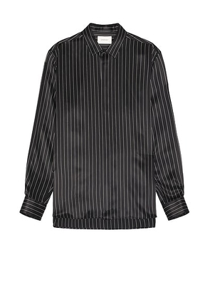 Saint Laurent Chemise Col Yves in Noir Craie - Black. Size 41 (also in 38).