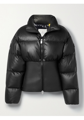 Moncler Genius - Yongal Quilted Leather And Neoprene Down Jacket - Black - 01,2,3