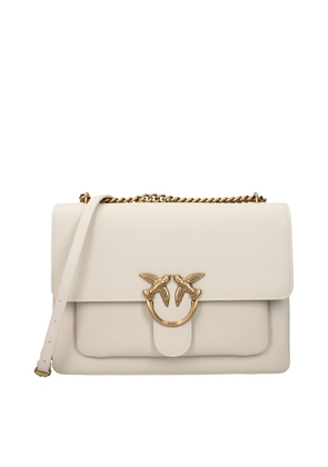 PINKO Beige Leather Crossbody Bag