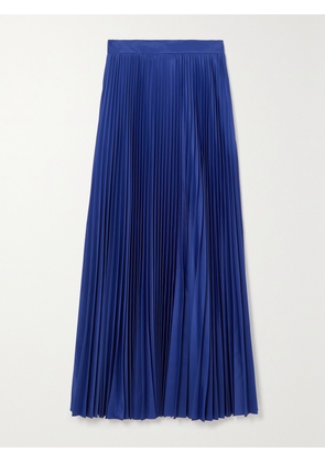 Max Mara - Calte Pleated Taffeta Maxi Skirt - Blue - UK 2,UK 4,UK 6,UK 8,UK 10,UK 12,UK 14,UK 16,UK 18