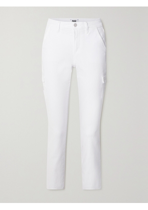 PAIGE - Jolie Mid-rise Jeans - White - 23,24,25,26,27,28,29,30,31,32