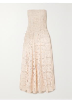 Cult Gaia - Solia Strapless Guipure Lace Maxi Dress - Cream - US0,US2,US4,US6,US8,US10,US12