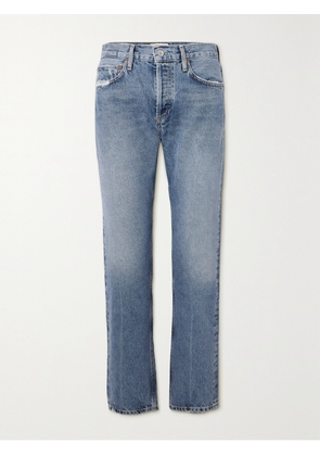 AGOLDE - + Net Sustain Parker Long Boyfriend Organic Jeans - Blue - 23,24,25,26,27,28,29,30,31,32