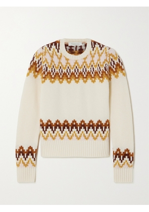 Zimmermann - Lyrical Fair Isle Merino Wool-blend Sweater - Cream - 00,1,2,3,4