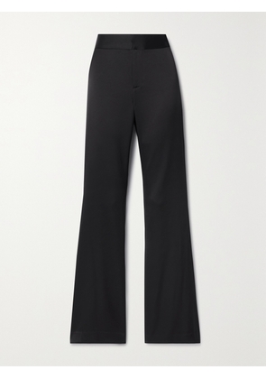ALICE + OLIVIA - Deanna Stretch Duchesse-satin Straight-leg Pants - Black - US0,US2,US4,US6,US8,US10,US12