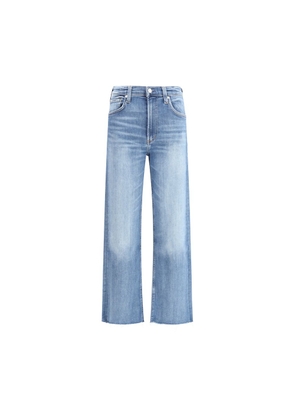 Citizens of Humanity Blue Cotton Straight-Leg Jeans - W27