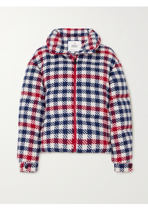 Perfect Moment - Star Hounds Tooth Quilted Padded Down Ski Jacket - Multi - x small,small,medium,large