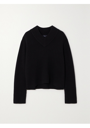 Arch4 - + Net Sustain St Anton Ribbed Cashmere Sweater - Blue - x small,small,medium,large,x large