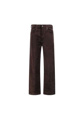 Citizens of Humanity Brown Cotton Straight-Leg Jeans - 30