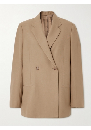 TOTEME - Double-breasted Recycled-crepe Blazer - Neutrals - DK32,DK34,DK36,DK38,DK40