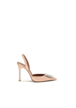 Amina Muaddi Multicolor Calf Leather Bos Taurus High Heel Pumps - EU37/US7