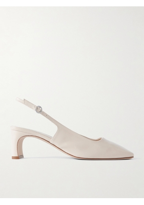 Aeyde - Eliza Leather Slingback Pumps - Cream - IT35,IT35.5,IT36,IT36.5,IT37,IT37.5,IT38,IT38.5,IT39,IT39.5,IT40,IT40.5,IT41,IT41.5,IT42