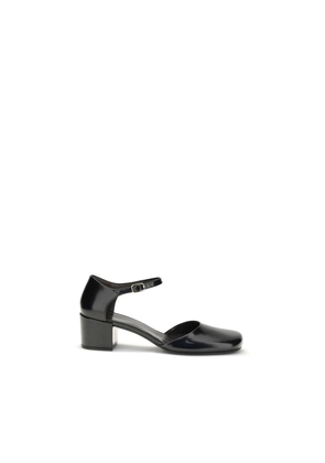 The Row Black Rubber Mid Heel Pumps - EU38/US8