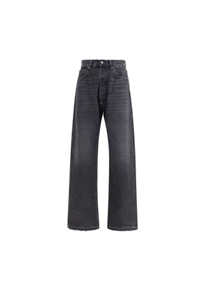 Margiela Black Cotton High-Waisted Jean - W32