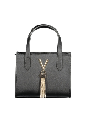 Black Polyethylene Women Handbag