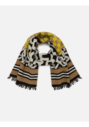Text Checkerboard Football Scarf