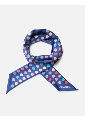 Pastel Polka Dots Silk Scarf